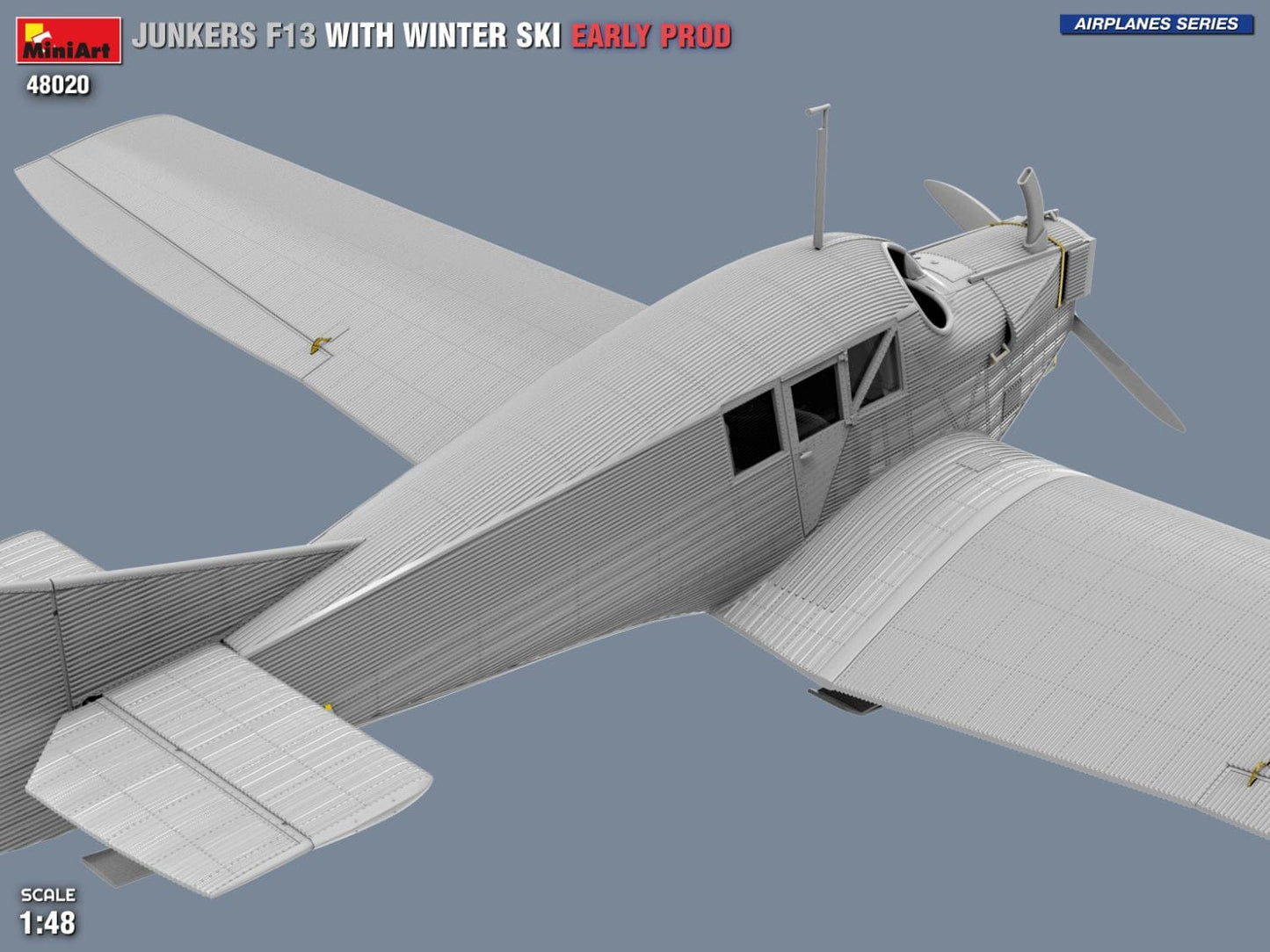 502 - Miniart - 48020 - Junkers F13 Skiplane (early) - digital model