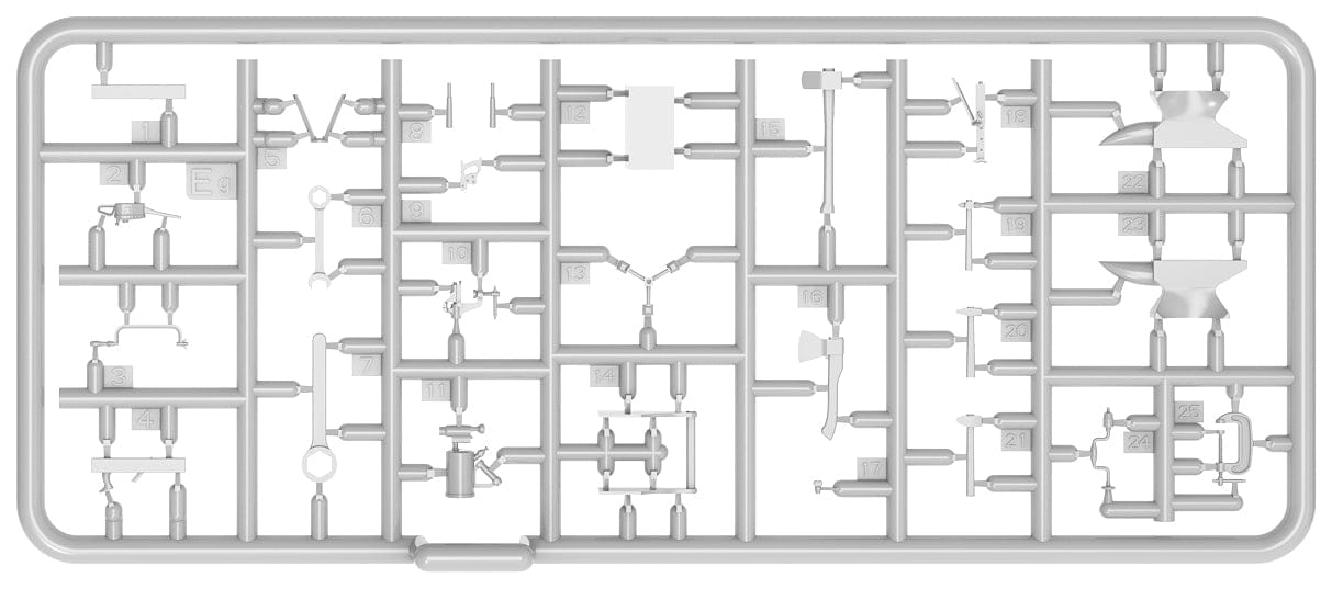 200 - Miniart - 35671 - Tool Set #2 - sprue