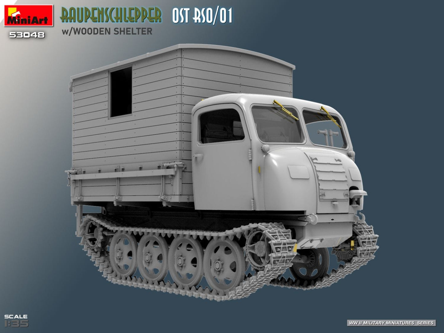 502 - Miniart - 53048 - Steyr RSO/01 with Wooden Shelter - digital model
