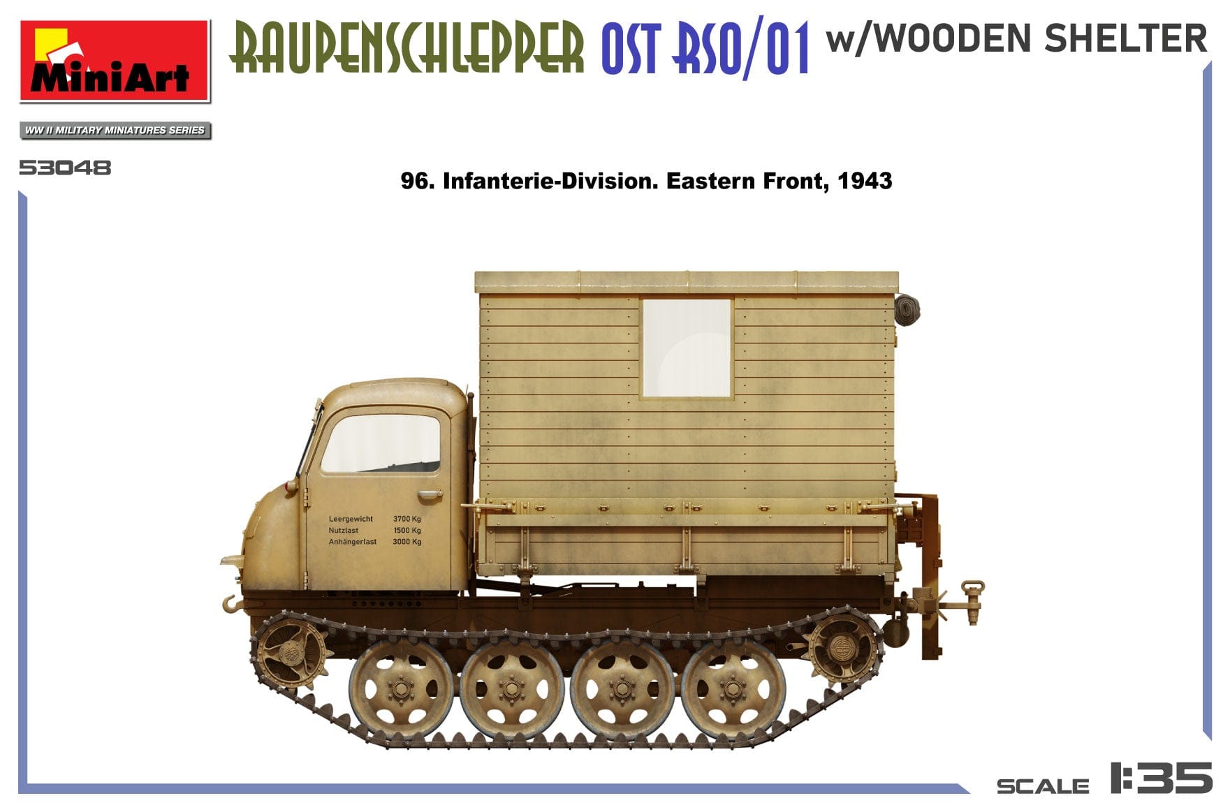 Miniart - 53048 - Steyr RSO/01 with Wooden Shelter - paint schemes