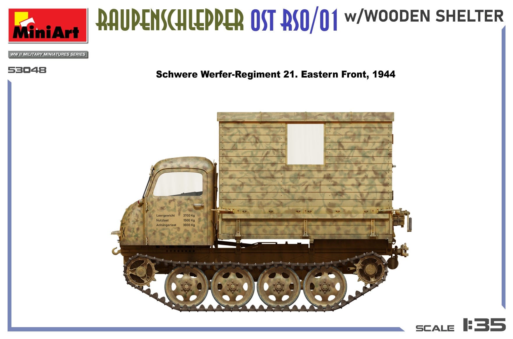 Miniart - 53048 - Steyr RSO/01 with Wooden Shelter - paint schemes