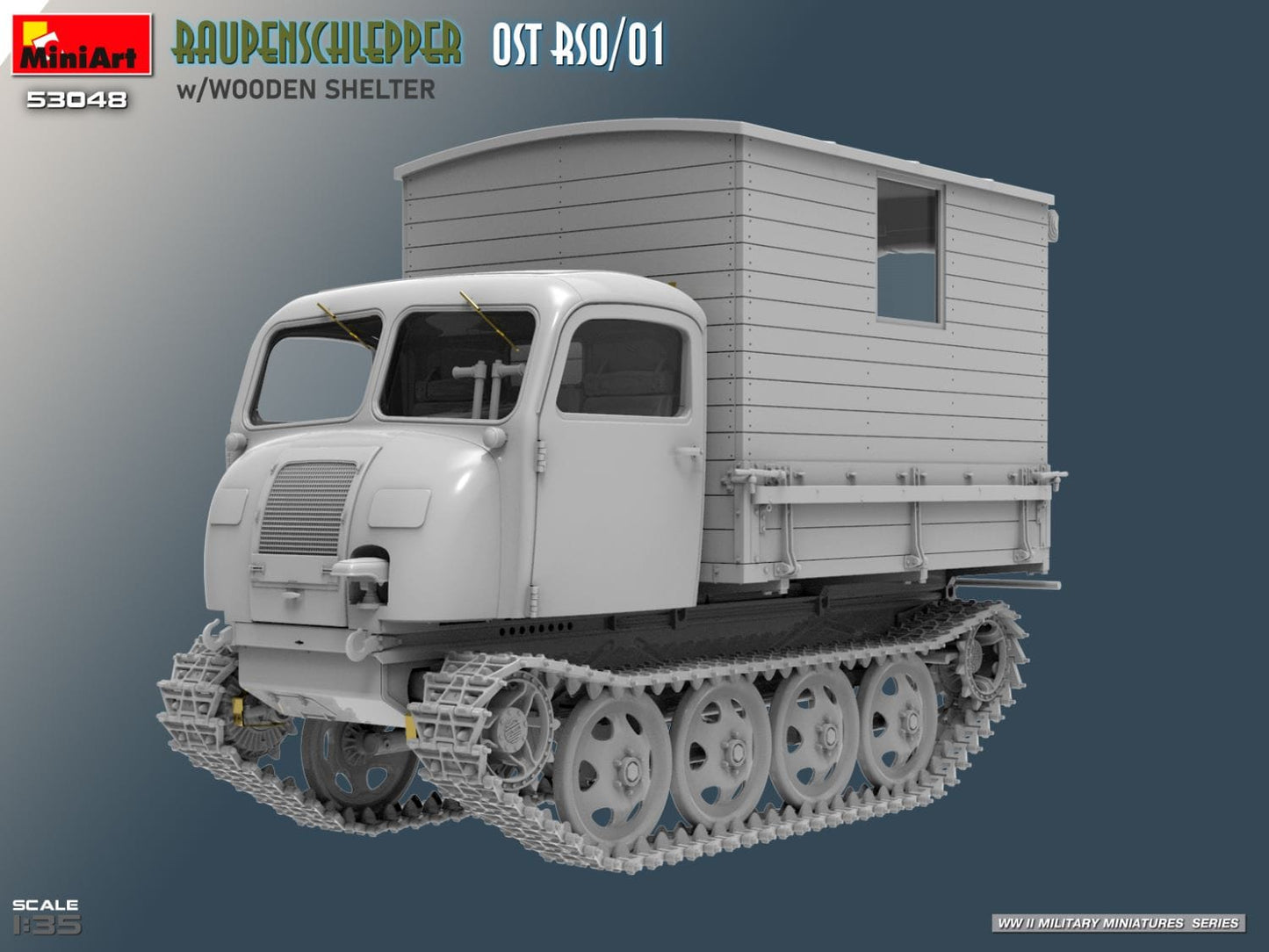 501 - Miniart - 53048 - Steyr RSO/01 with Wooden Shelter - digital model
