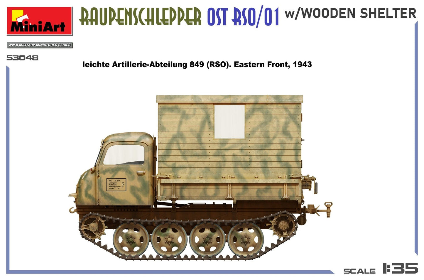 301 - Miniart - 53048 - Steyr RSO/01 with Wooden Shelter - paint schemes