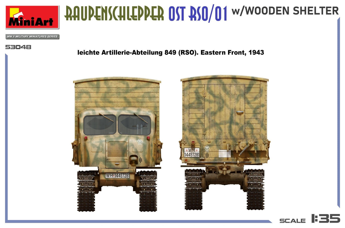 300 - Miniart - 53048 - Steyr RSO/01 with Wooden Shelter - paint schemes