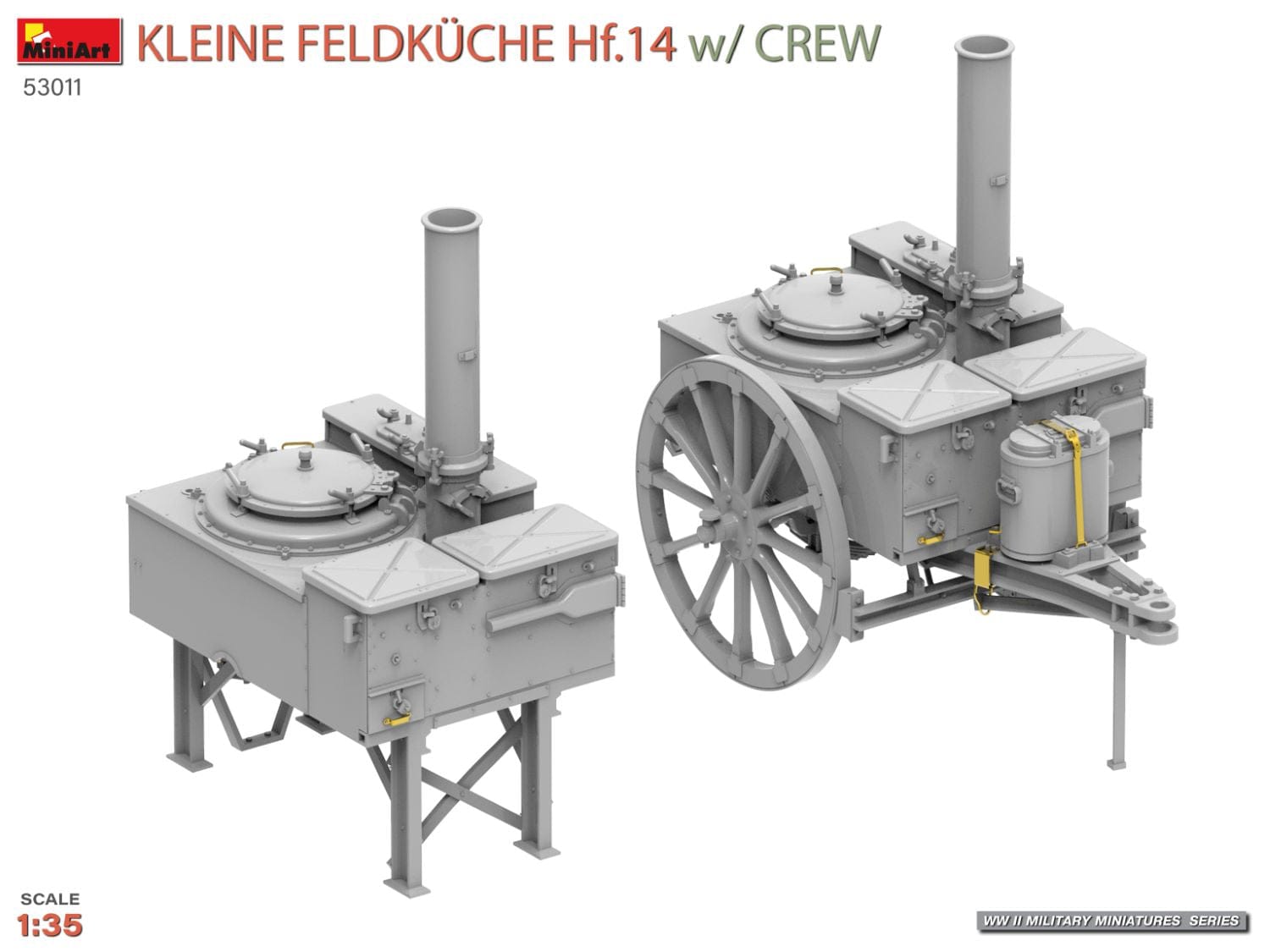 Miniart - 53011 - Field Kitchen Hf. 14 with Crew - digital model