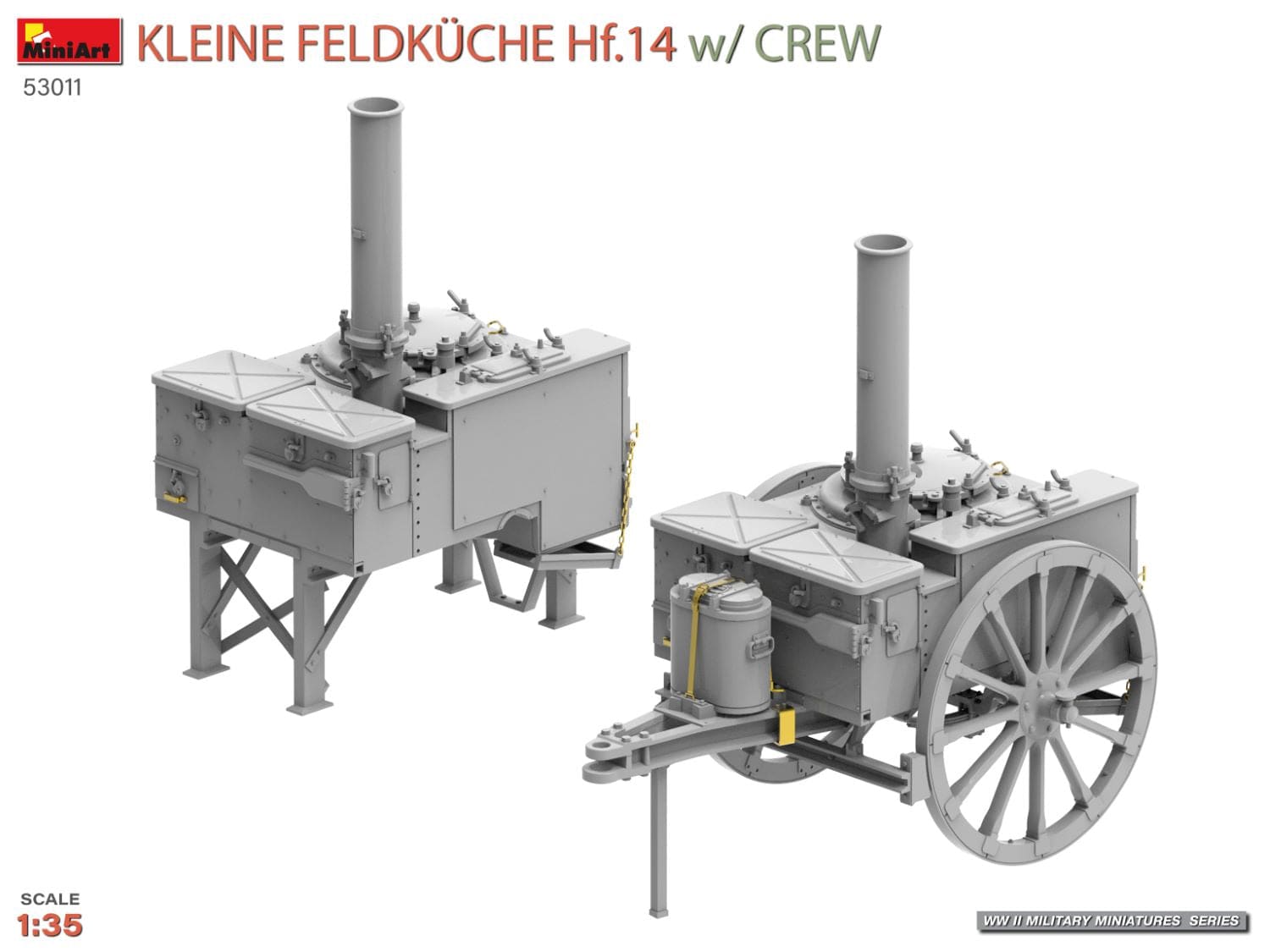Miniart - 53011 - Field Kitchen Hf. 14 with Crew - digital model