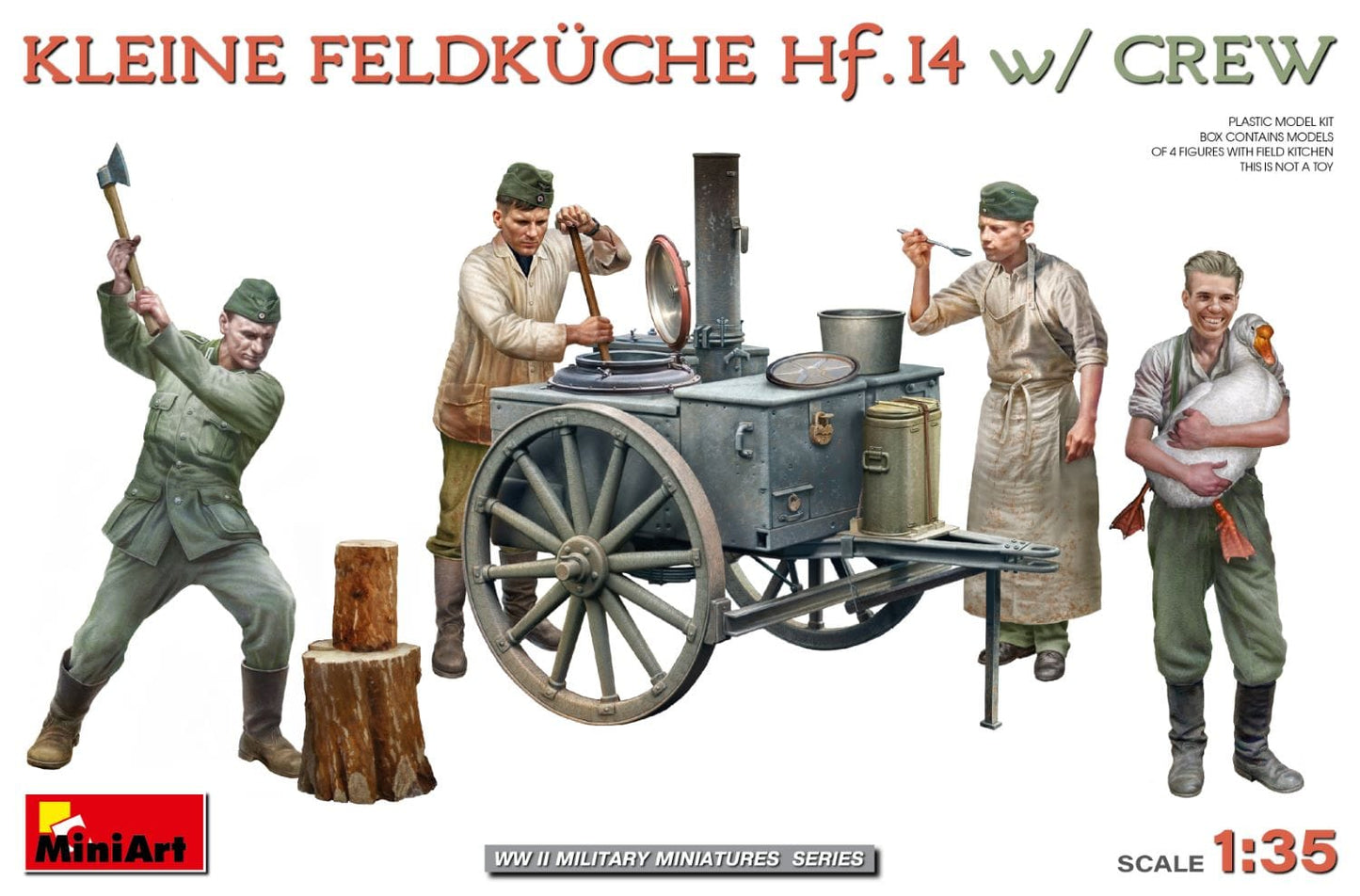010 - Miniart - 53011 - Field Kitchen Hf. 14 with Crew - primary image