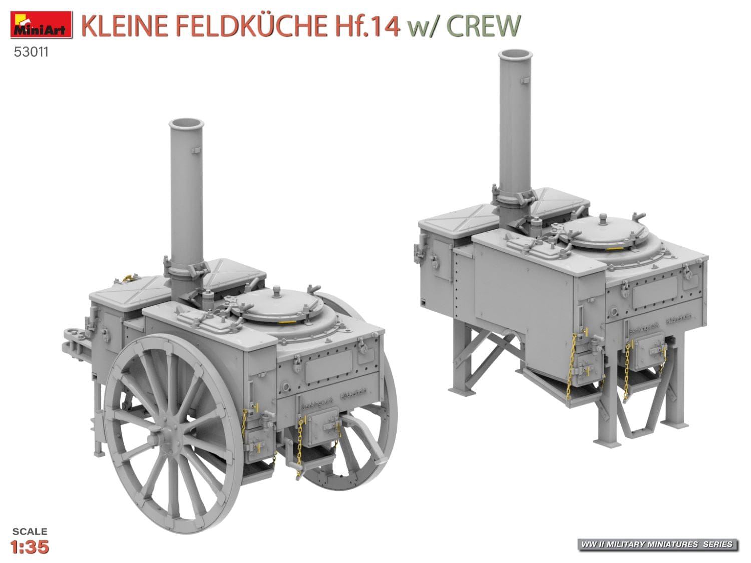 Miniart - 53011 - Field Kitchen Hf. 14 with Crew - digital model