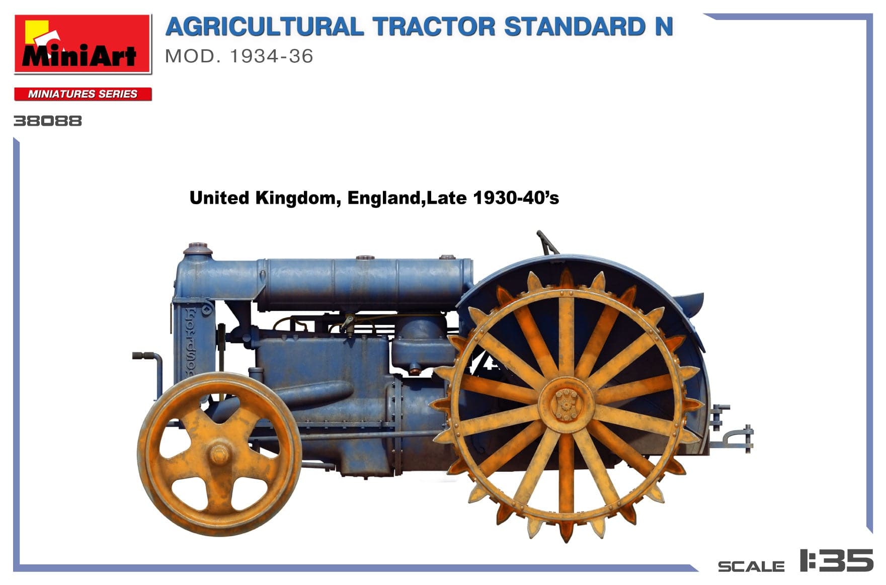 Miniart - 38088 - Fordson Model N (1934-36) - paint schemes