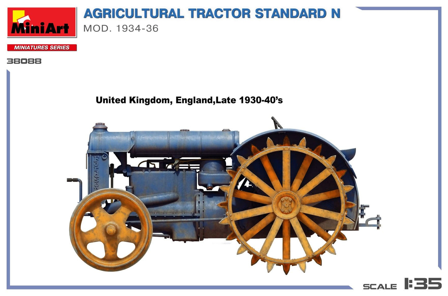 300 - Miniart - 38088 - Fordson Model N (1934-36) - paint schemes