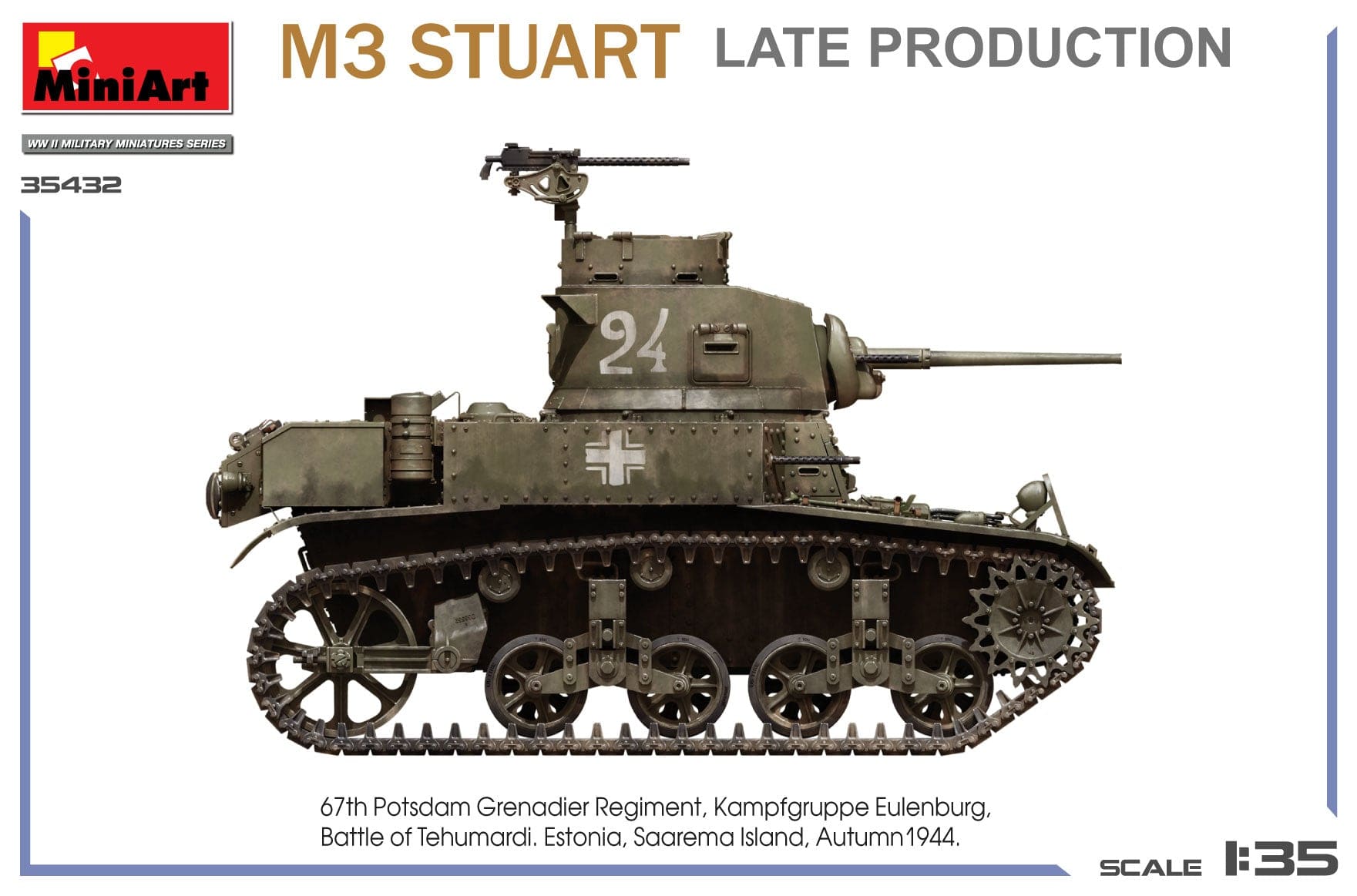 Miniart - 35432 - M3 Stuart (late) - paint schemes