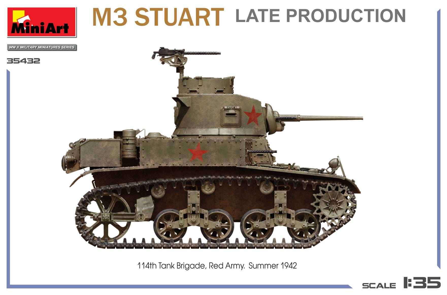 Miniart - 35432 - M3 Stuart (late) - paint schemes