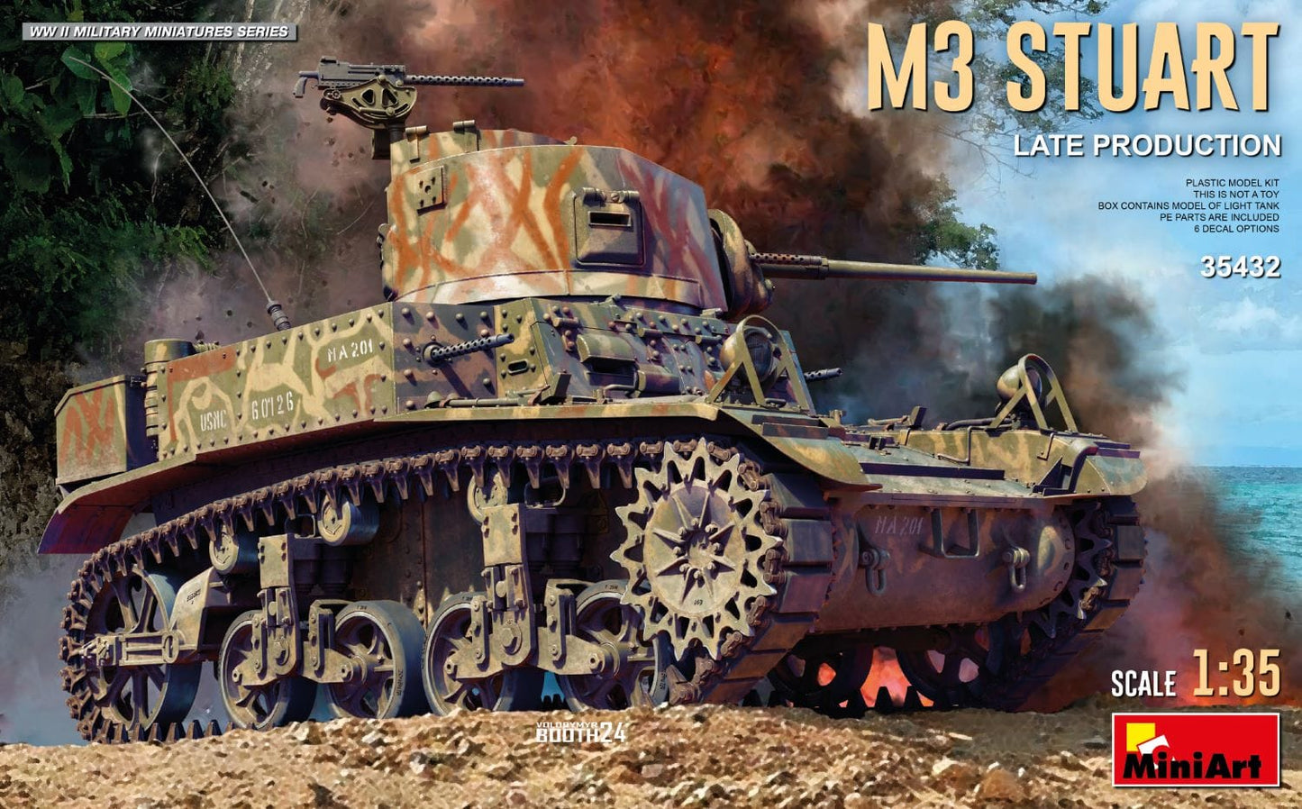 010 - Miniart - 35432 - M3 Stuart (late) - primary image
