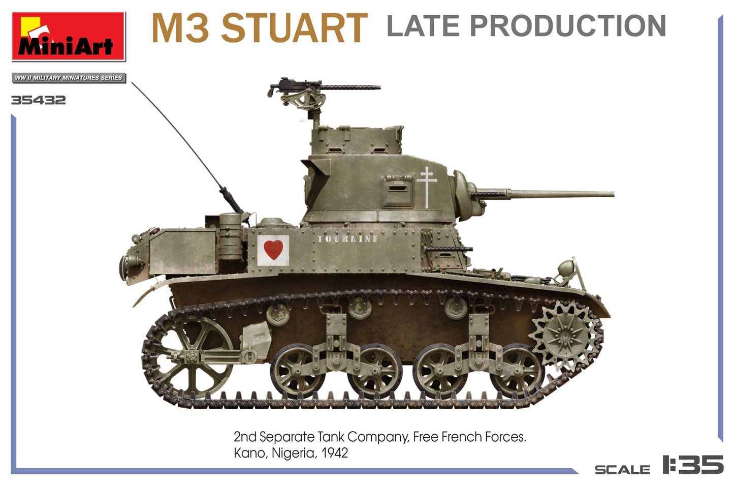 305 - Miniart - 35432 - M3 Stuart (late) - paint schemes