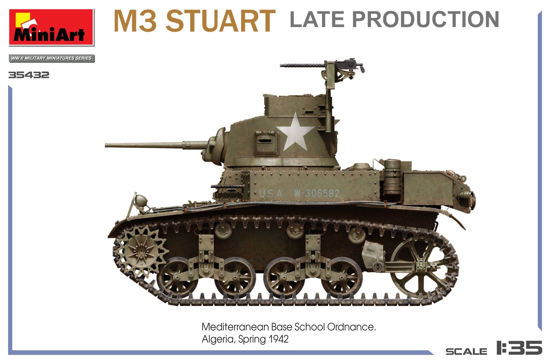Miniart - 35432 - M3 Stuart (late) - paint schemes
