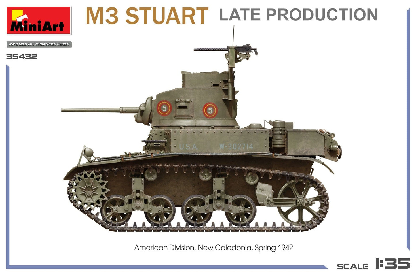 300 - Miniart - 35432 - M3 Stuart (late) - paint schemes