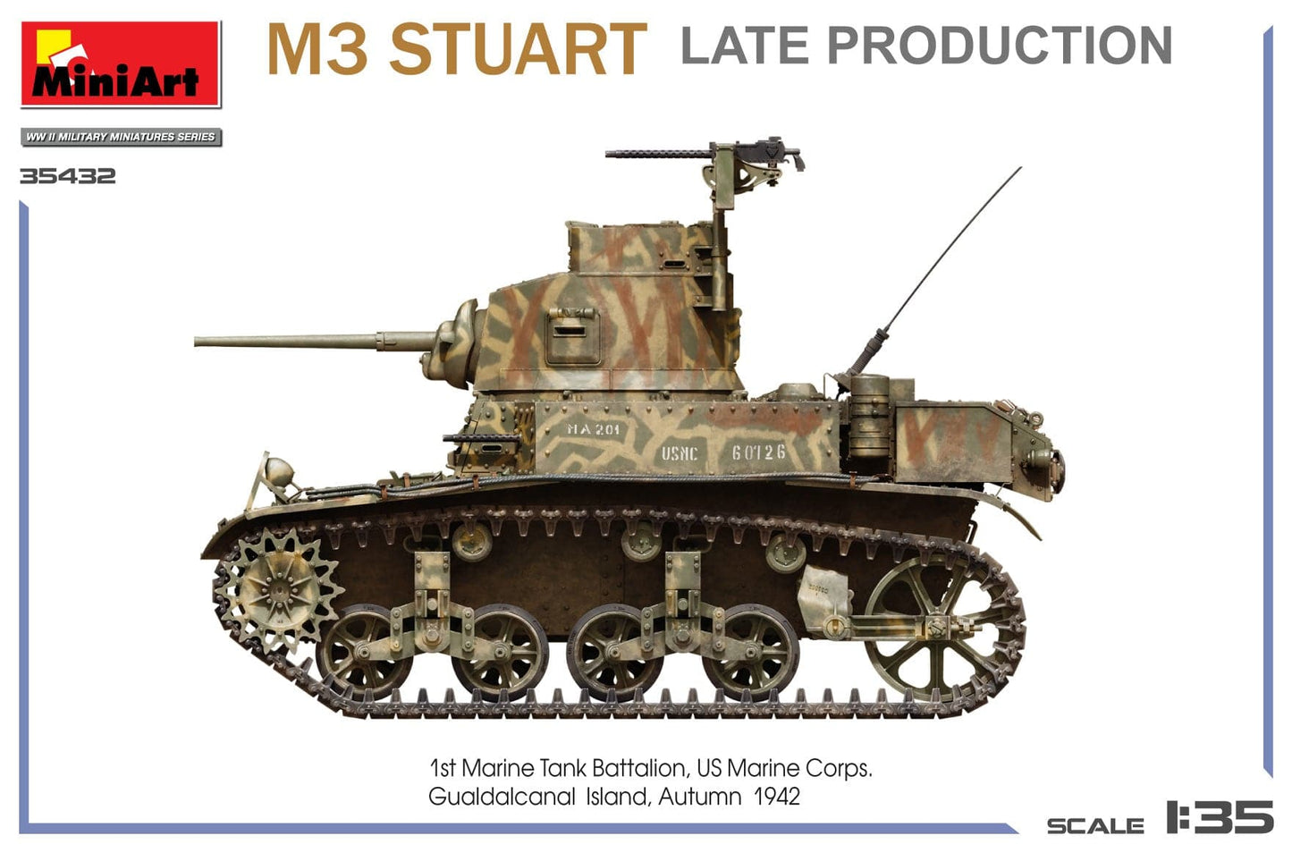 302 - Miniart - 35432 - M3 Stuart (late) - paint schemes