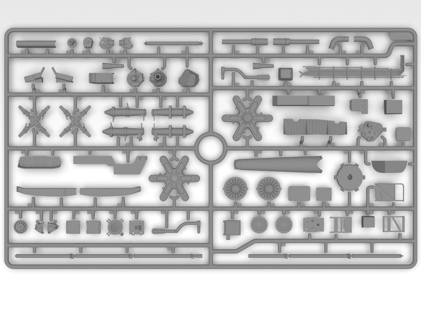ICM - 53059 - Sikorsky S-64E Skycrane with Universal Pod - sprue