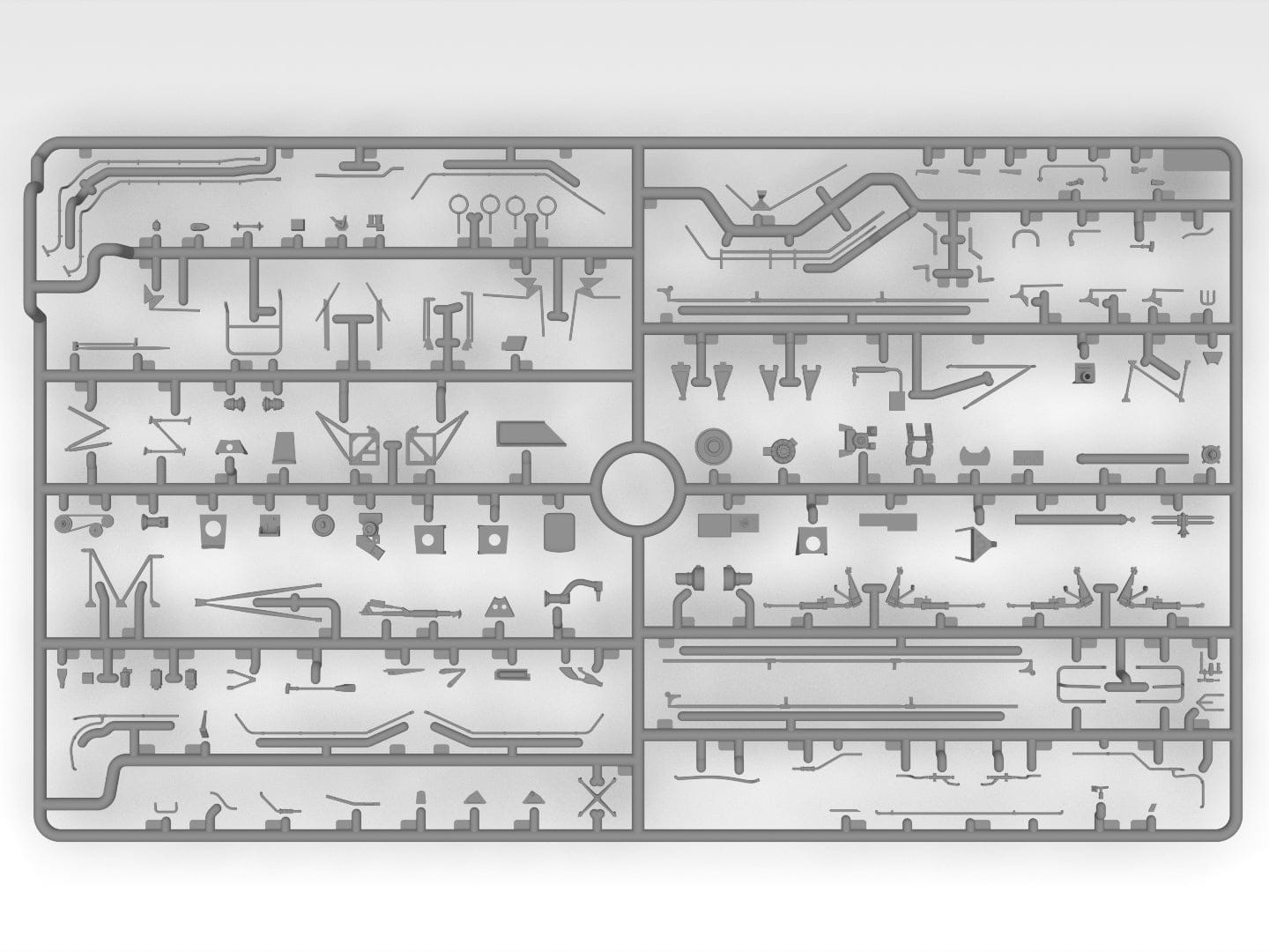 206 - ICM - 53059 - Sikorsky S-64E Skycrane with Universal Pod - sprue