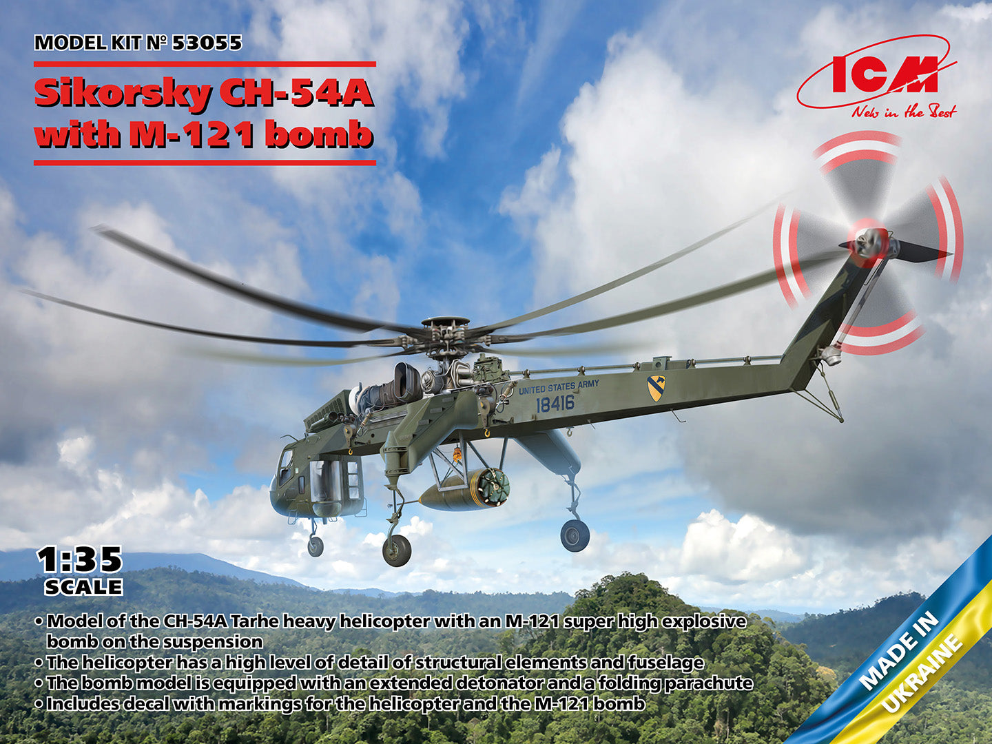 010 - Sikorsky CH-54A Tarhe with M121 Bomb - primary image