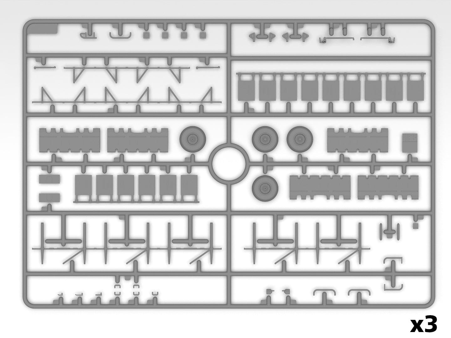 ICM - 53059 - Sikorsky S-64E Skycrane with Universal Pod - sprue