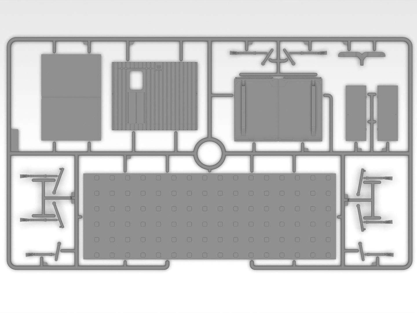 217 - ICM - 53059 - Sikorsky S-64E Skycrane with Universal Pod - sprue