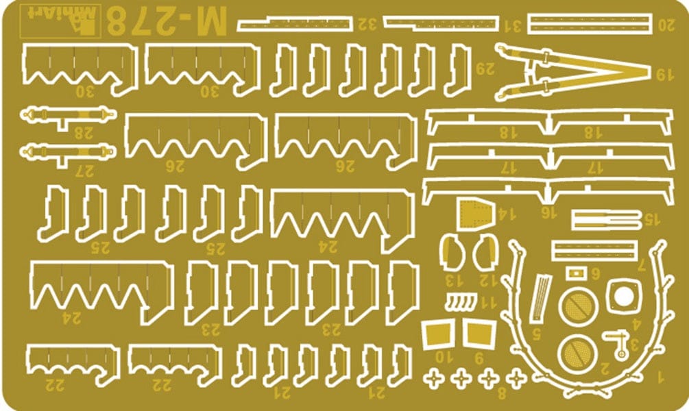 280 - Miniart - 48030 - Republic P-47D-10-RE Thunderbolt Razorback - photo-etched parts