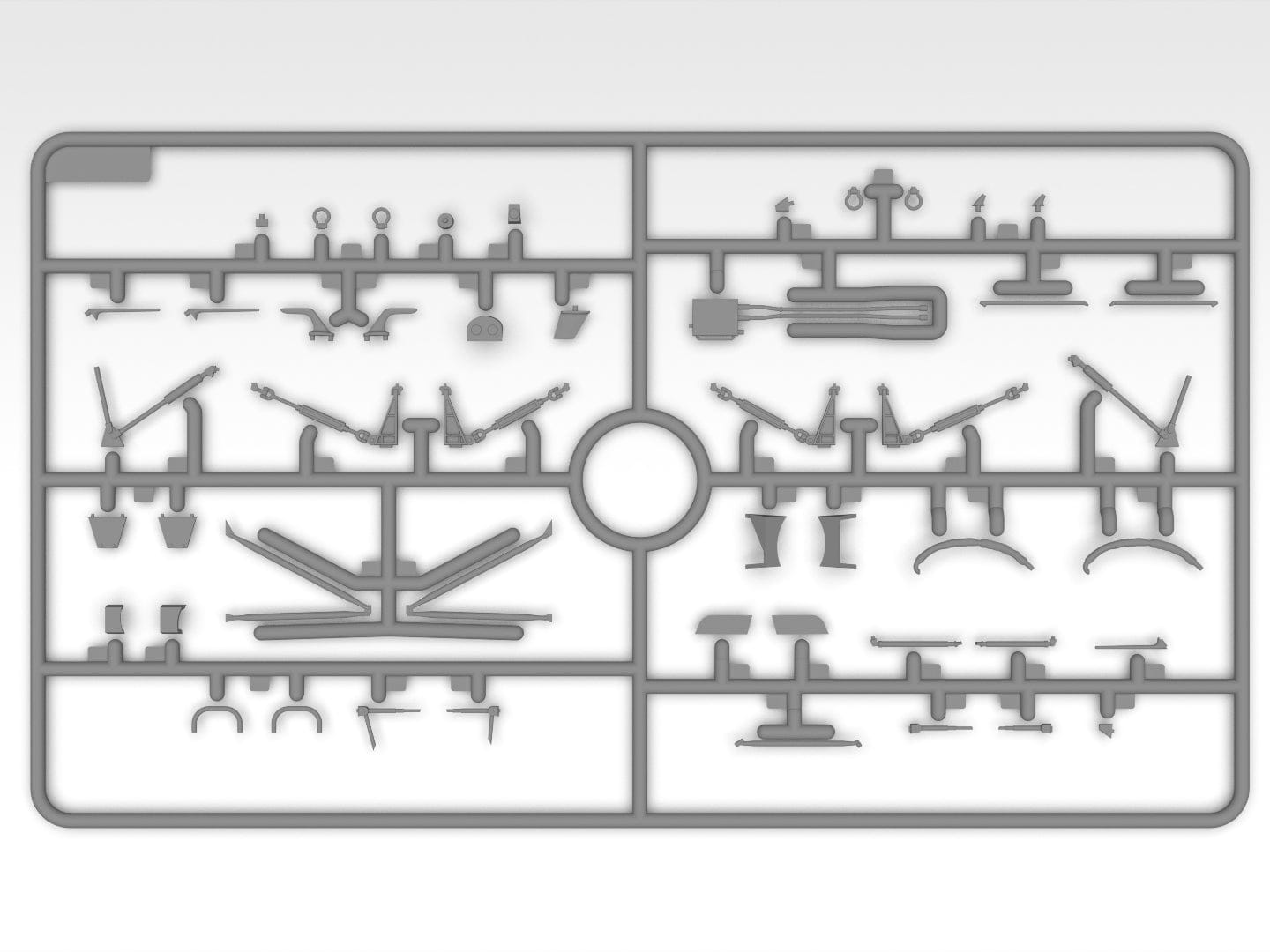 210 - ICM - 53059 - Sikorsky S-64E Skycrane with Universal Pod - sprue
