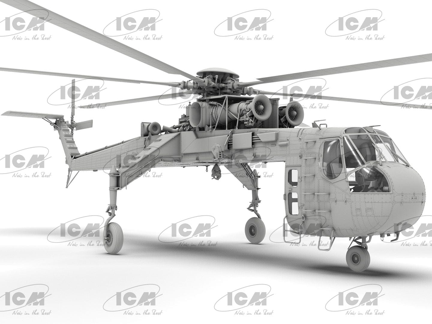 500 - ICM - 53058 - Sikorsky S-64E Skycrane - digital model