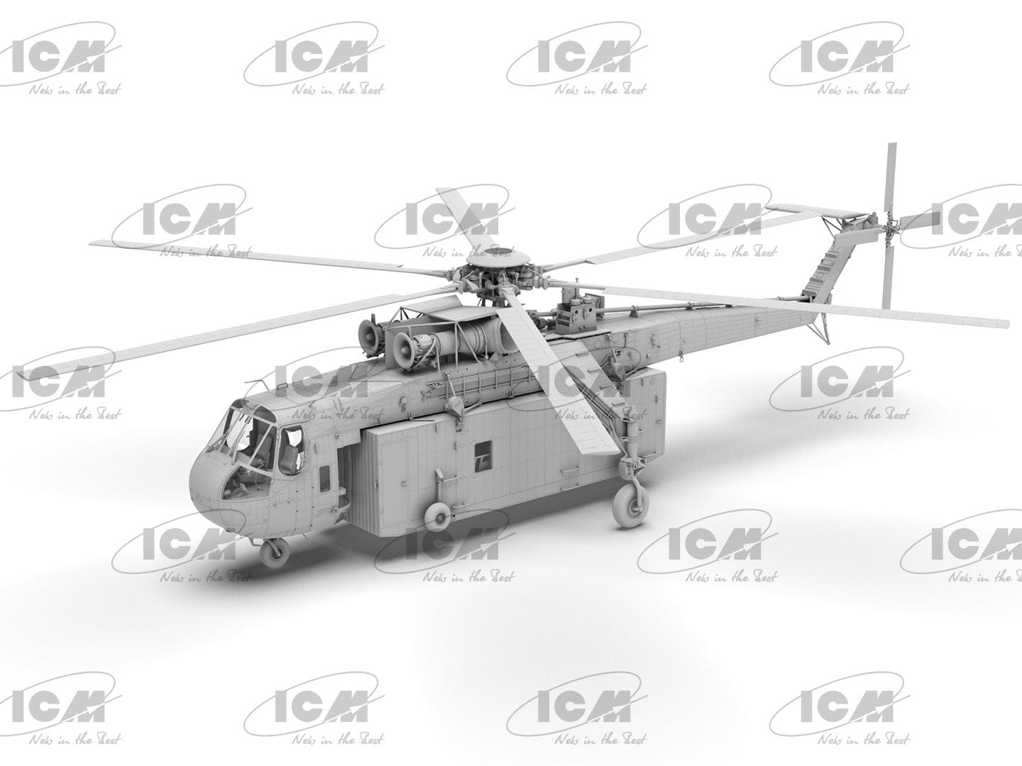 ICM - 53059 - Sikorsky S-64E Skycrane with Universal Pod - digital model