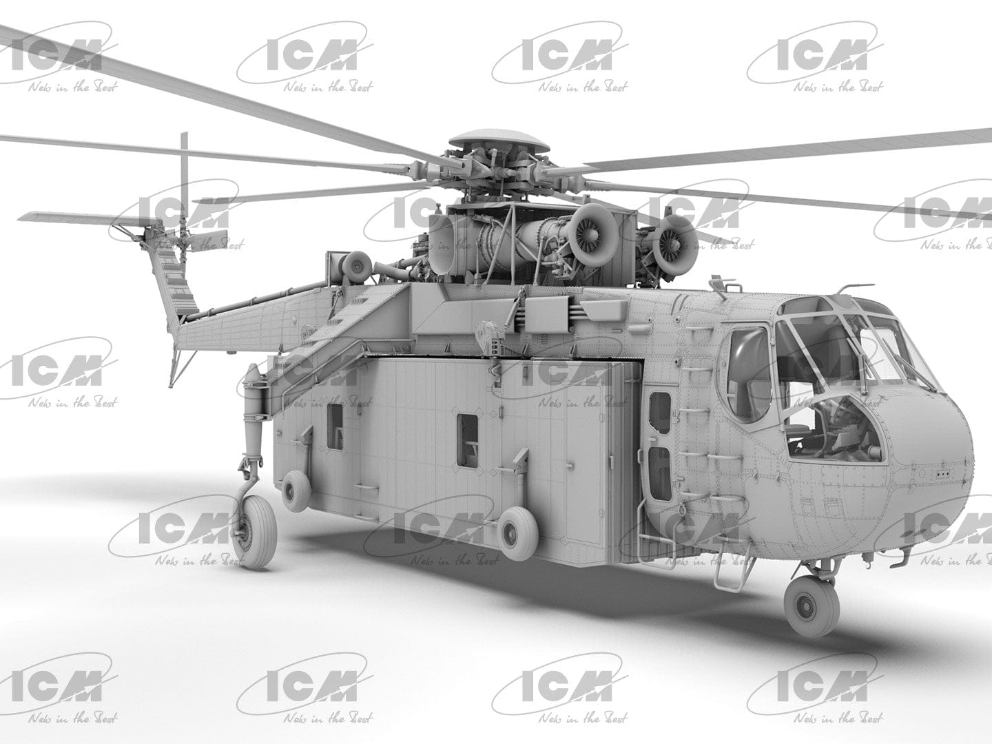 ICM - 53059 - Sikorsky S-64E Skycrane with Universal Pod - digital model