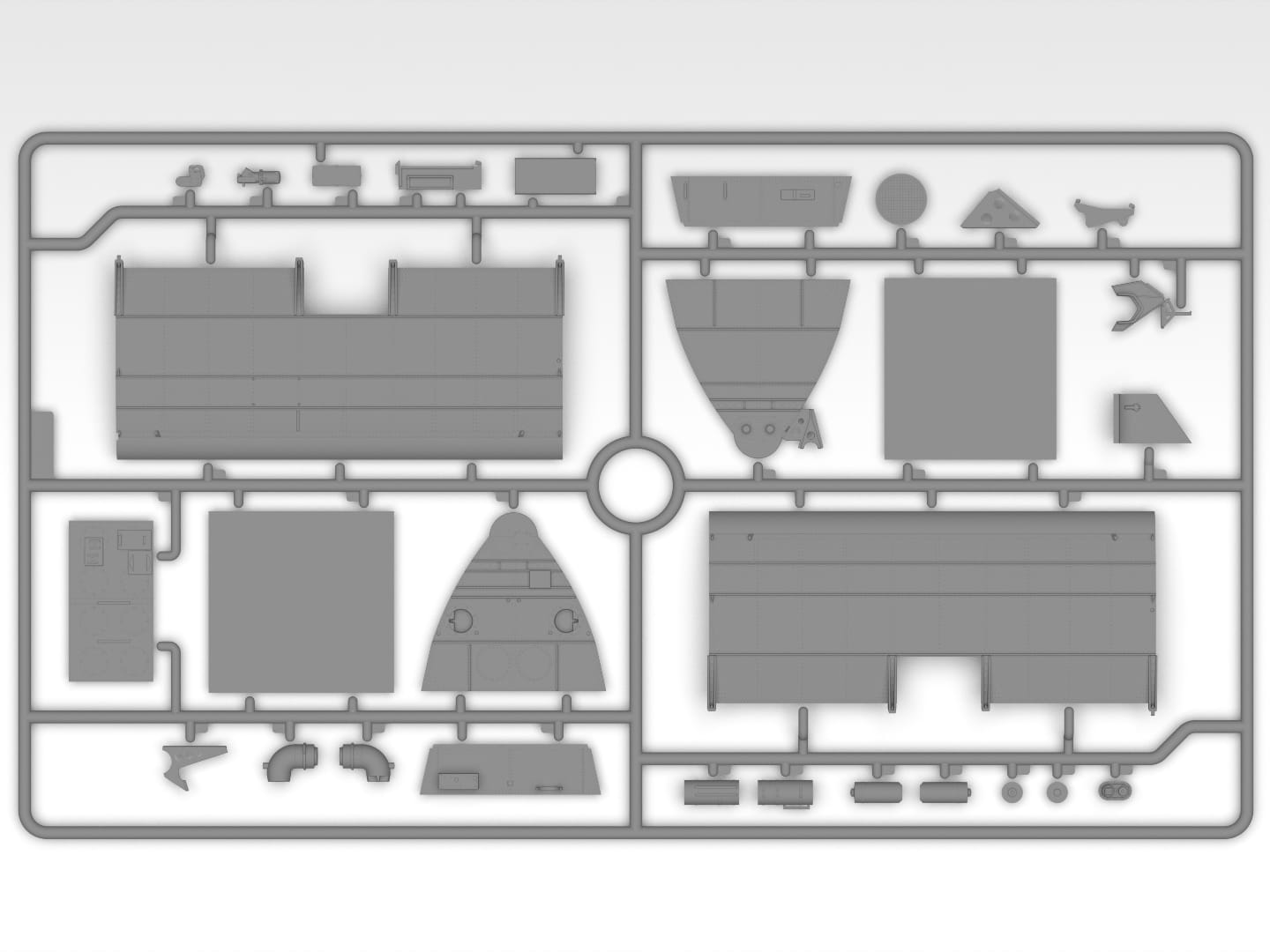 200 - ICM - 53202 - Sikorsky S-64E Firefighting Water Tank - sprue