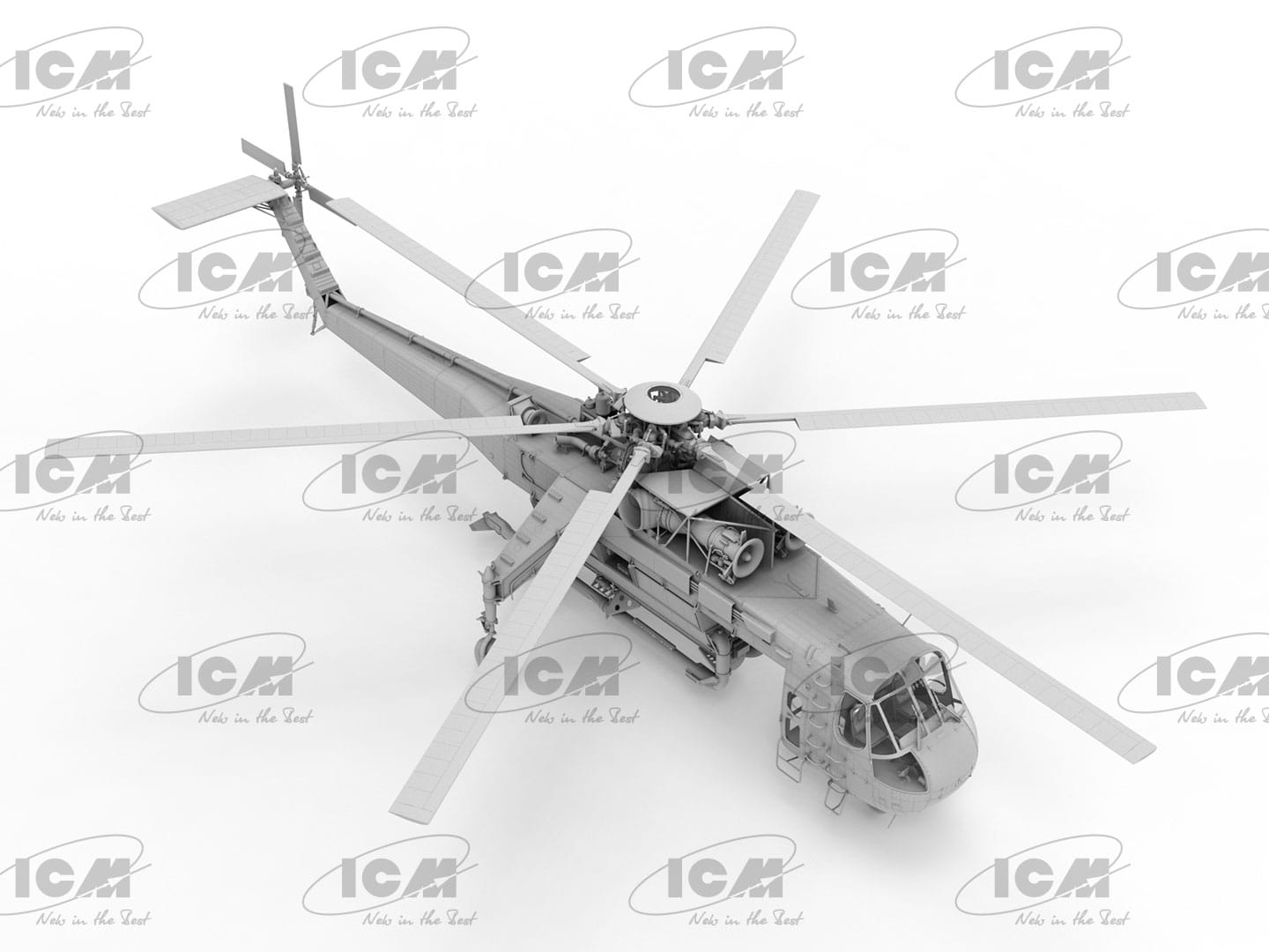 502 - ICM - 53060 - Sikorsky S-64E Skycrane Firefighter - digital model