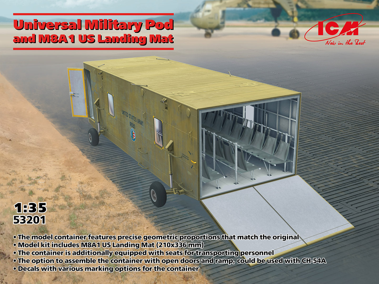 Universal Military Pod and M8A1 Landing Mat