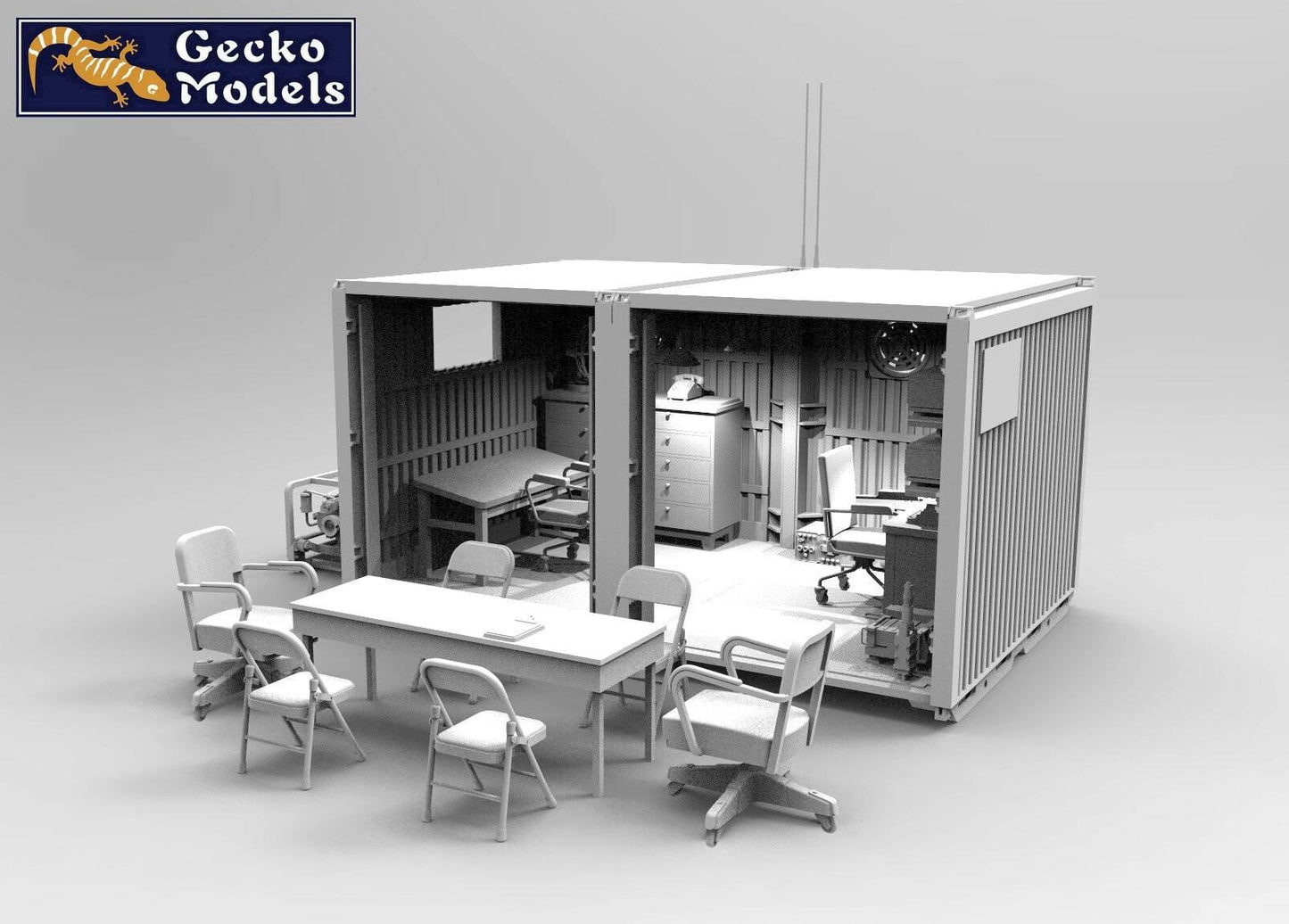 501 - Gecko Models - 35GM0119 - United States Army Base Temporary Command Station - digital model
