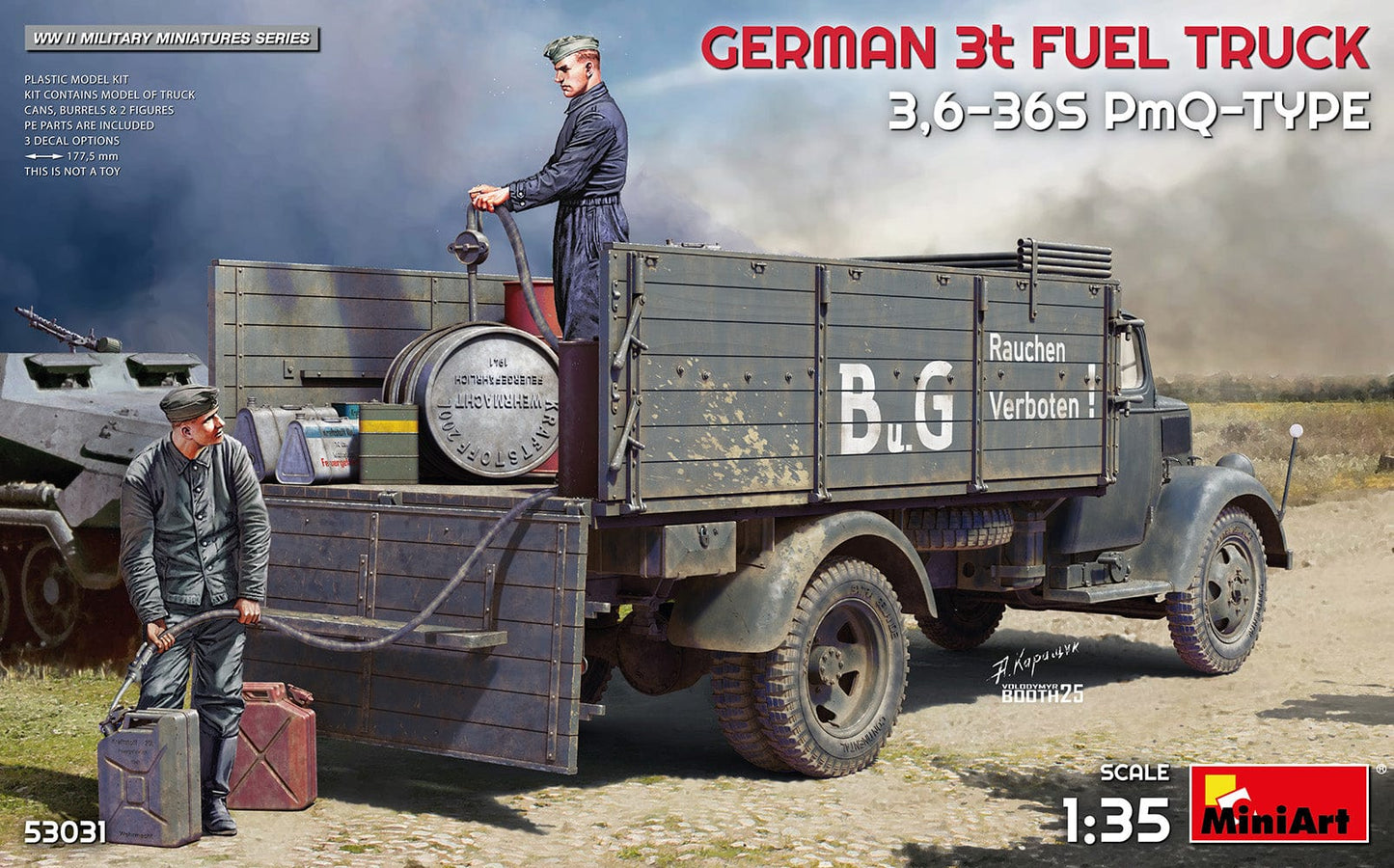 010 - Miniart - 53031 - Opel Blitz 3.6-36S Tankwagen with PmQ Cab - primary image