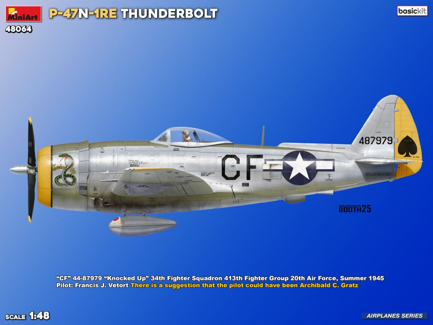 301 - Miniart - 48064 - Republic P-47N-1-RE Thunderbolt - paint schemes