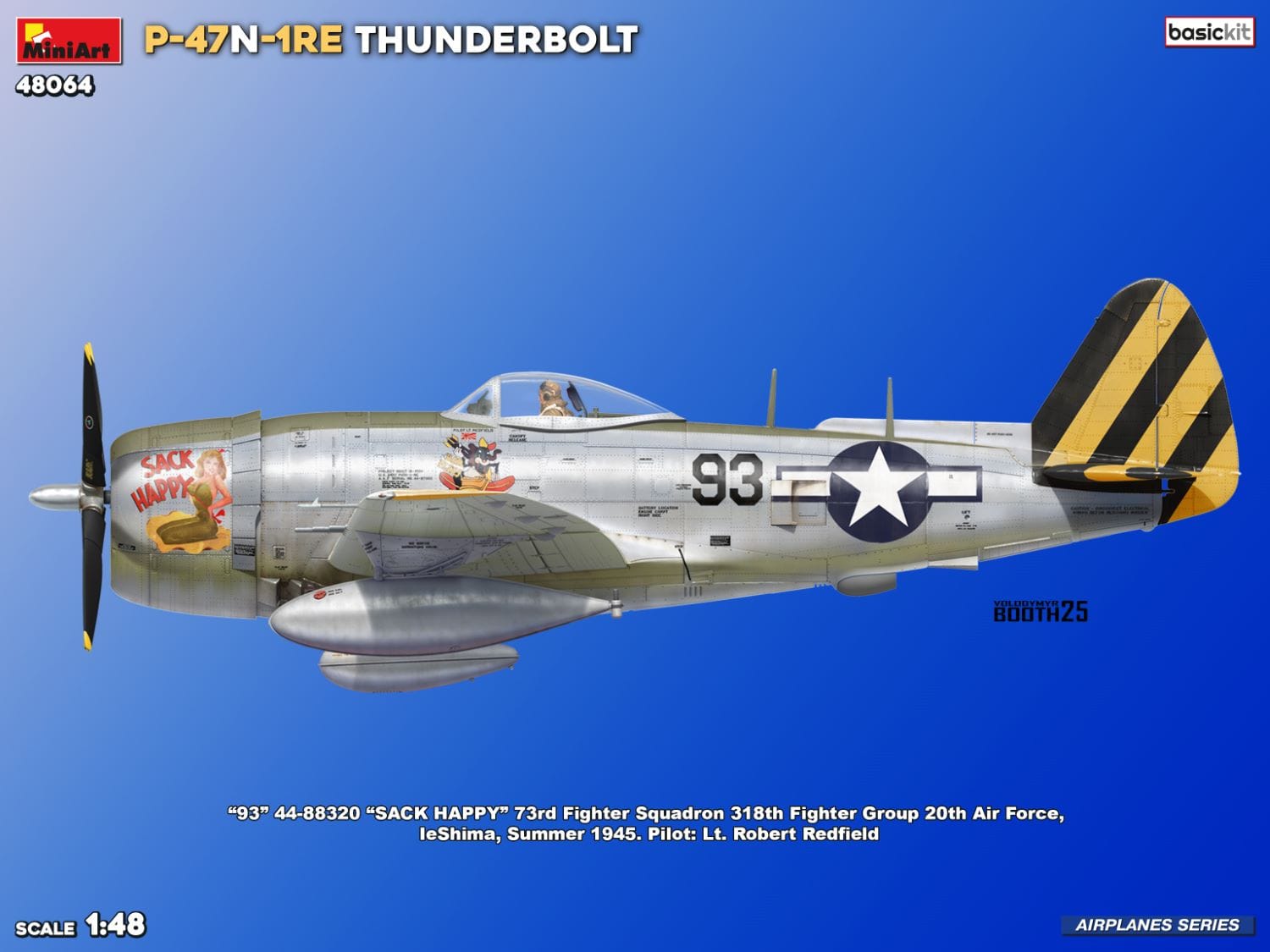 Miniart - 48064 - Republic P-47N-1-RE Thunderbolt - paint schemes
