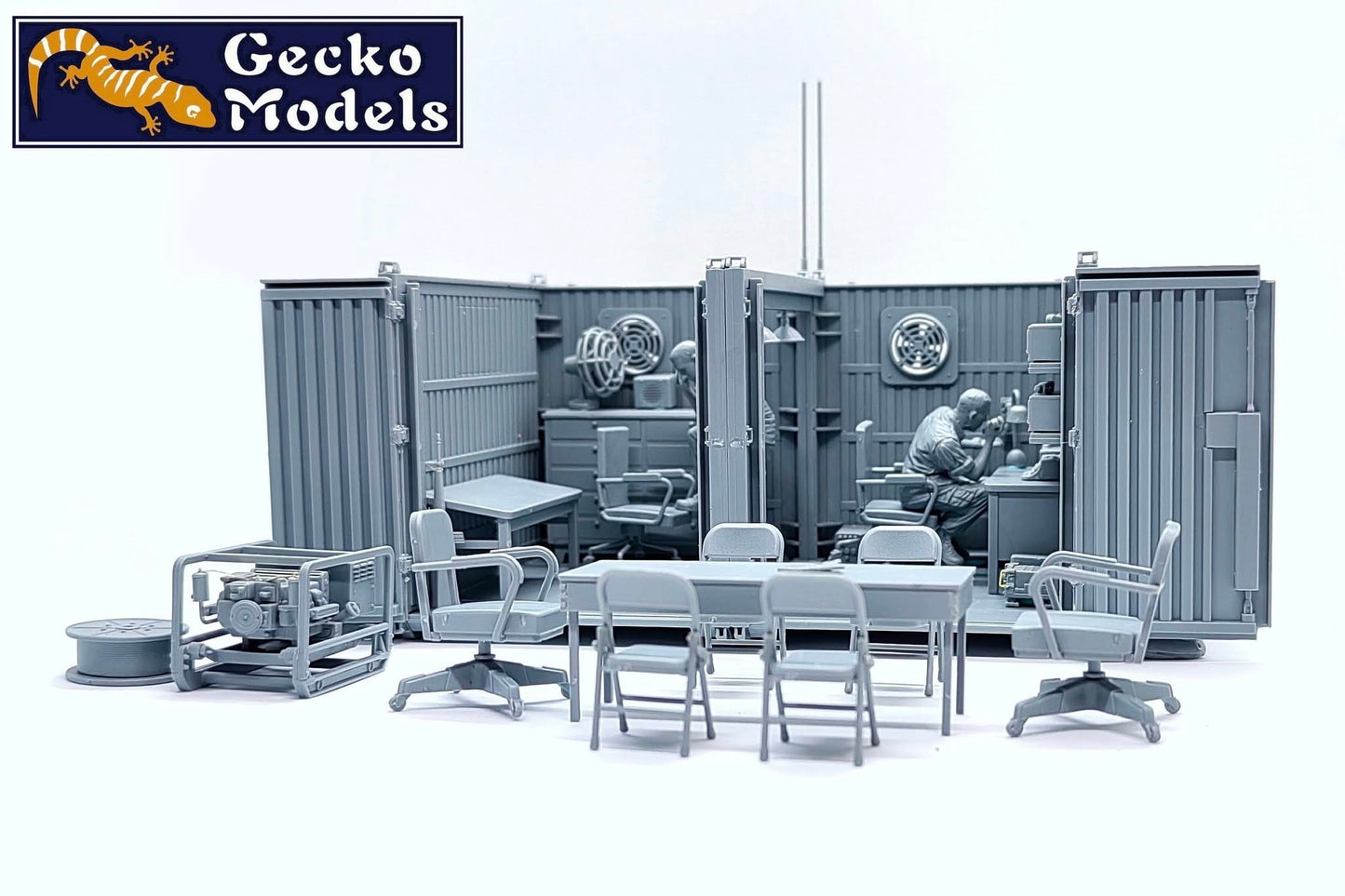 602 - Gecko Models - 35GM0119 - United States Army Base Temporary Command Station - unpainted model