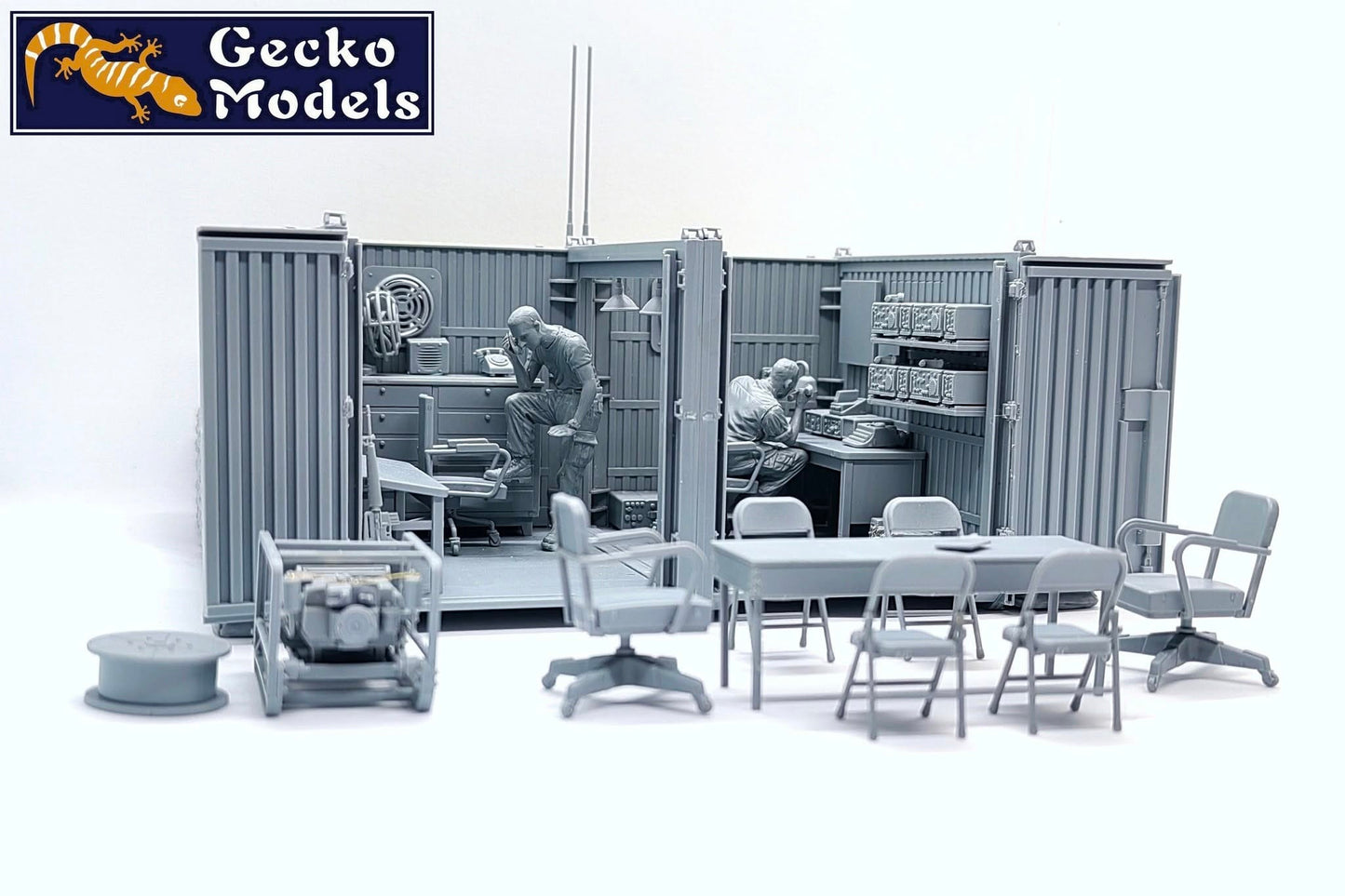 601 - Gecko Models - 35GM0119 - United States Army Base Temporary Command Station - unpainted model