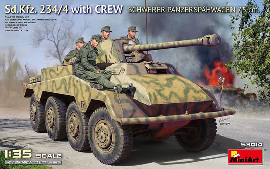 010 - Miniart - 53014 - s.Pz.Sp.Wg. Sd.Kfz. 234/4 with Crew - primary image