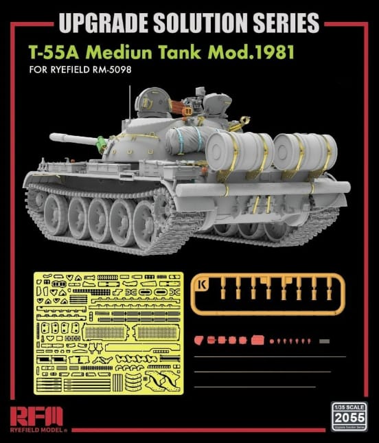 Rye Field Model - 2055 - T-55A obr. 1981 [upgrade kit] - unpainted model