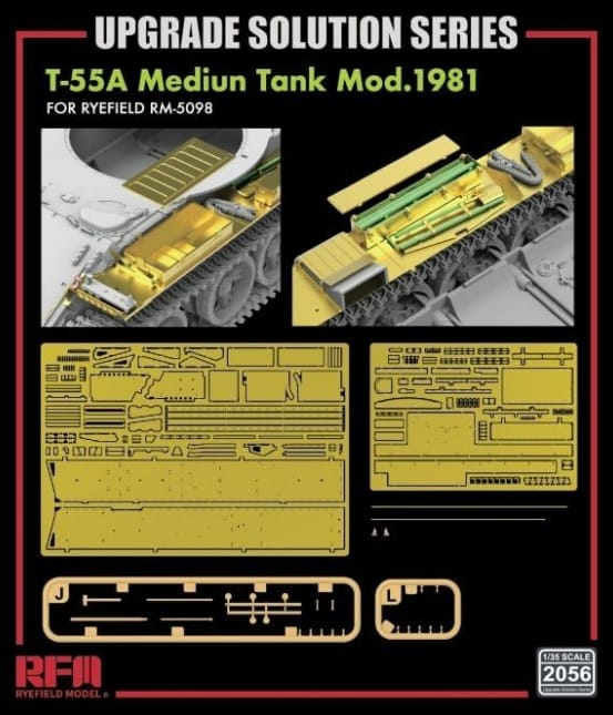 280 - Rye Field Model - 2056 - T-55A obr. 1981 [upgrade kit] - photo-etched parts