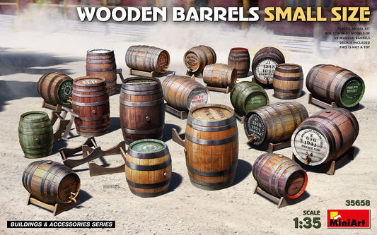 010 - Miniart - 35658 - Small Size Wooden Barrels - primary image
