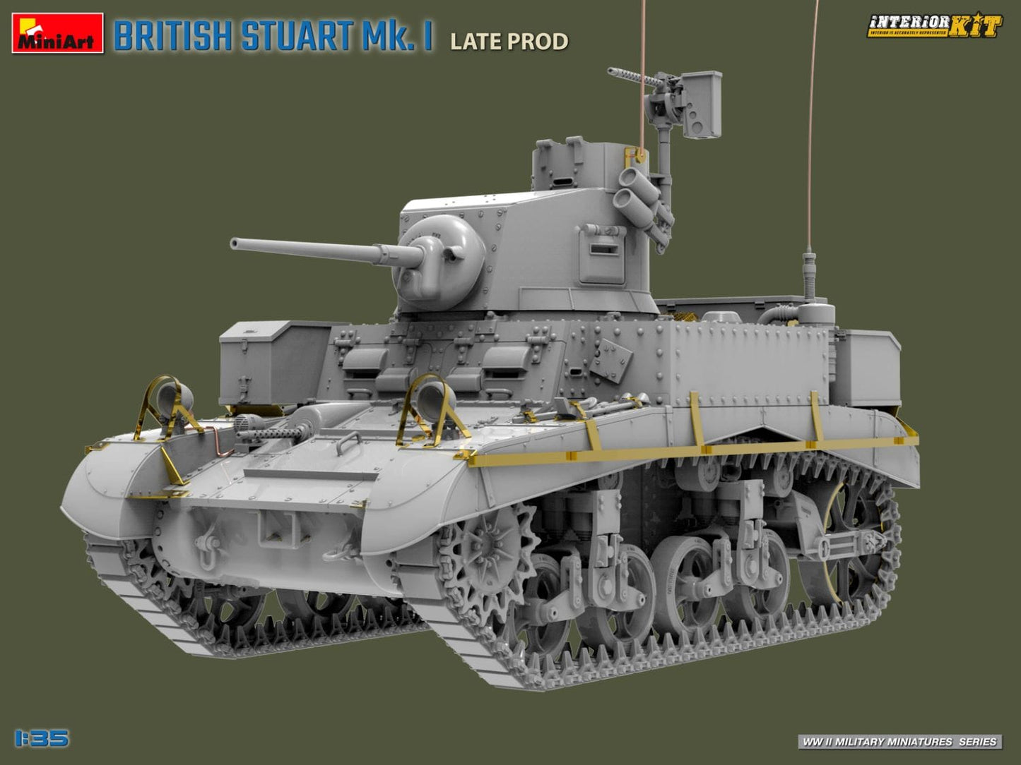 501 - Miniart - 35441 - Stuart Mk I ‘Honey’ (late) with Interior - digital model