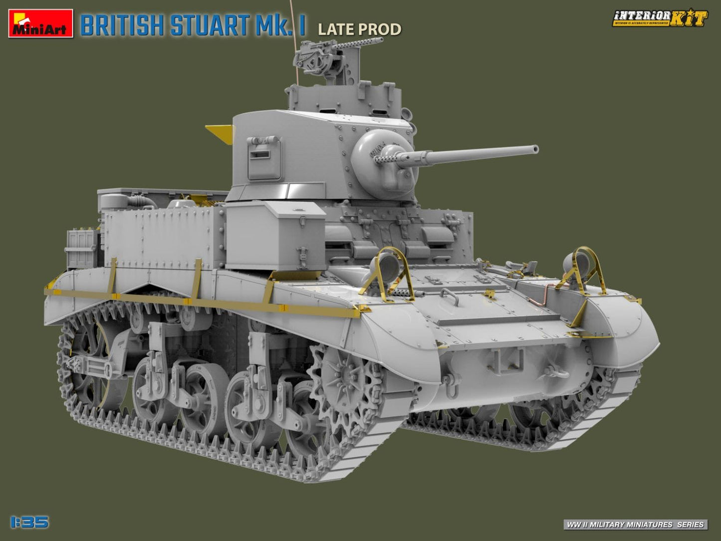 502 - Miniart - 35441 - Stuart Mk I ‘Honey’ (late) with Interior - digital model
