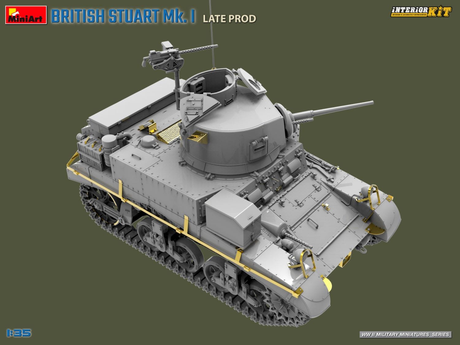 Miniart - 35441 - Stuart Mk I ‘Honey’ (late) with Interior - digital model