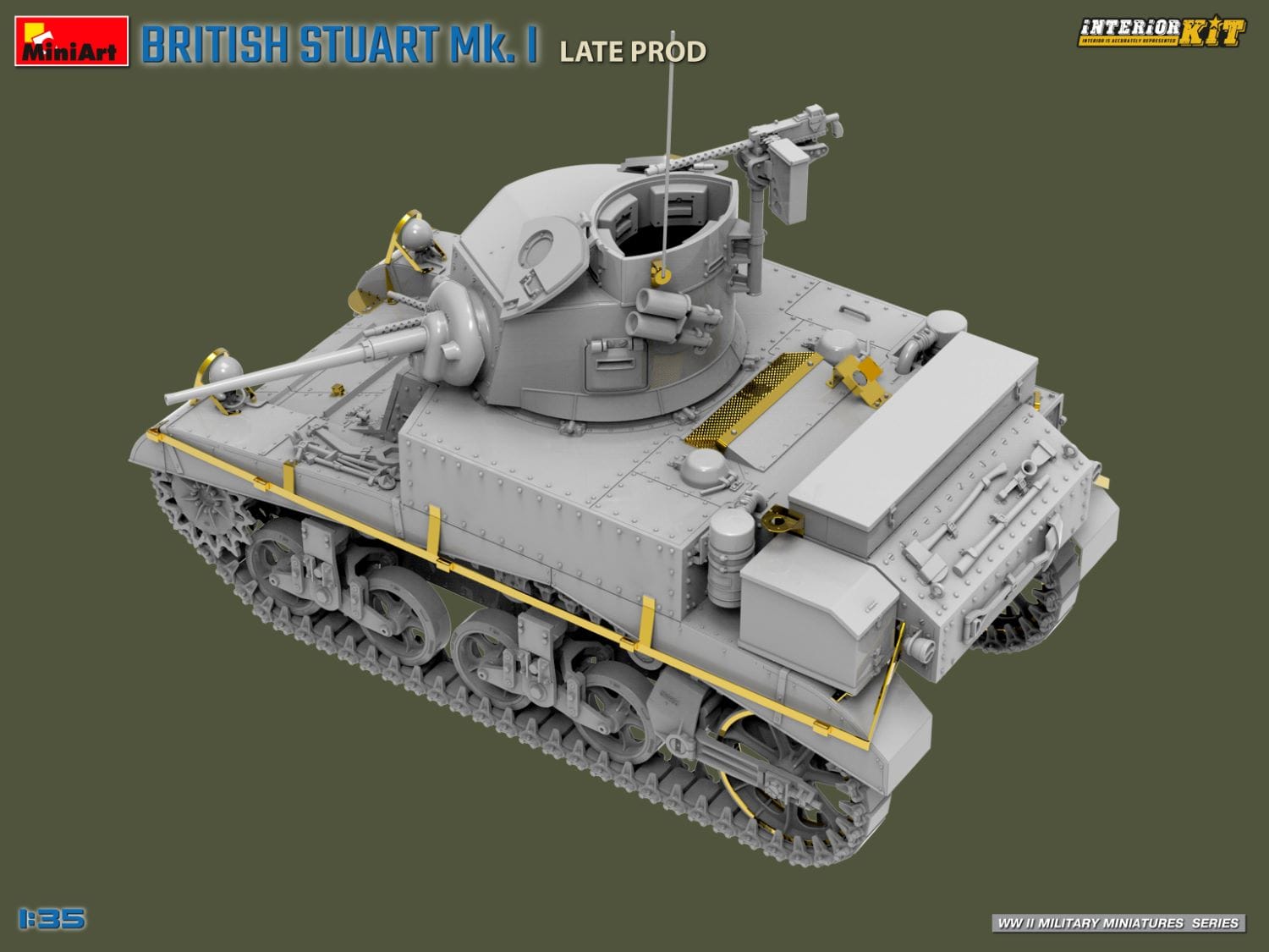 Miniart - 35441 - Stuart Mk I ‘Honey’ (late) with Interior - digital model