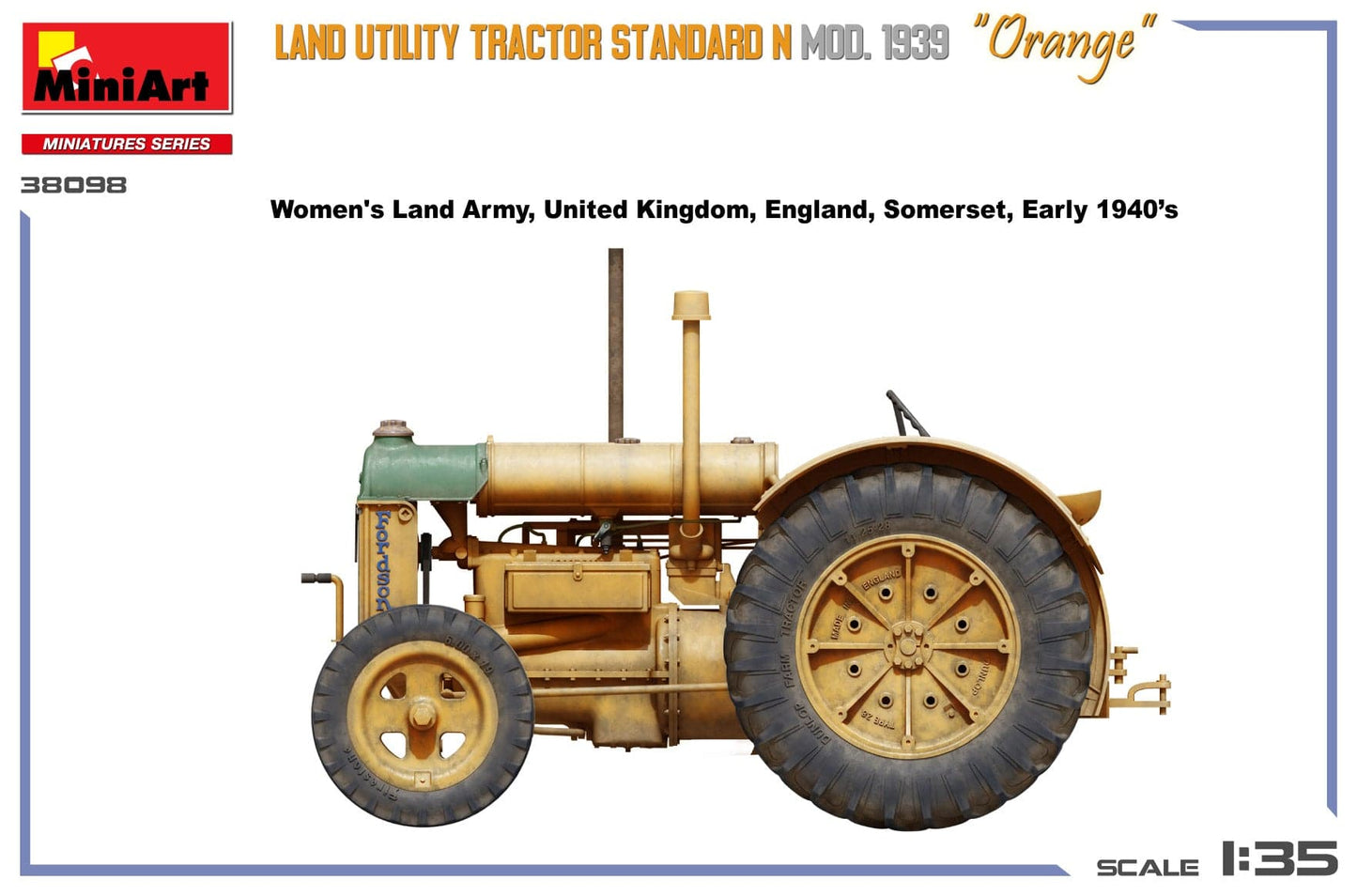 302 - Miniart - 38098 - Fordson Model N ‘Orange’ (1939) - paint schemes