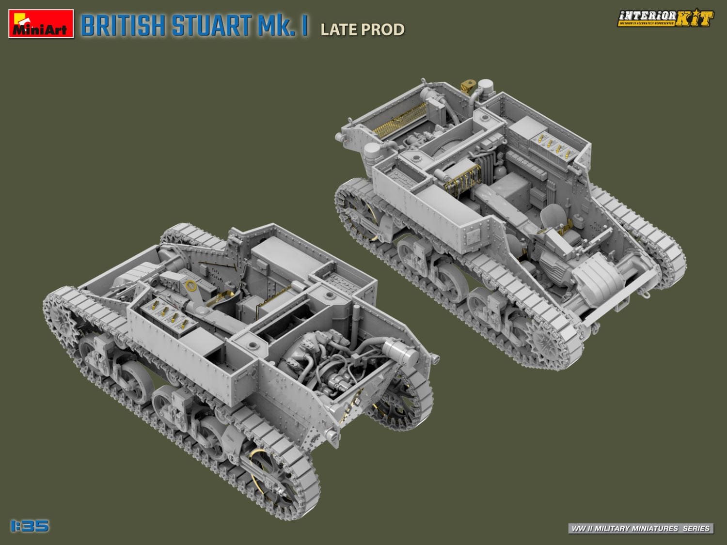 Miniart - 35441 - Stuart Mk I ‘Honey’ (late) with Interior - digital model